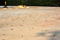 The empty lot parking on dirty gravel Royalty Free Stock Photo