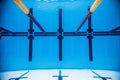 Empty 50m Olympic Outdoor Pool From Underwater Royalty Free Stock Photo