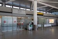 Empty main Airport Terminal - A, at Berlin Tegel `Otto Lilienthal` Airport, during the corona pandemic lockdown caused by the nove