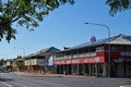 An empty main street in Alpha town in the outback of Queensland Australia