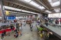 Almost empty main train station in Munich, Germany, during the spring Coronavirus Covid-19 outbreak Royalty Free Stock Photo