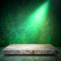 Empty Marble Table with Cement Backdrop for Product Display Royalty Free Stock Photo
