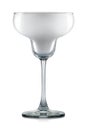 Empty margarita glass isolated on white Royalty Free Stock Photo