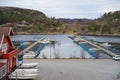 Almost empty marina in early spring.. Royalty Free Stock Photo