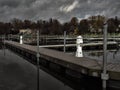 Empty marina in late autumn