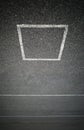 Empty marking square on car parking texture background Royalty Free Stock Photo