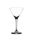 Empty martini glass isolated on the white Royalty Free Stock Photo