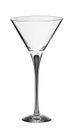 Empty martini glass isolated on the white Royalty Free Stock Photo