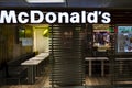 Empty McDonalds at the Munich main train station during the 2020 spring coronavirus outbreak