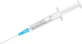 Empty Medical syringe isolated on white Royalty Free Stock Photo