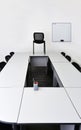 Empty meeting room in the office with tables and chairs Royalty Free Stock Photo