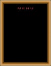 Empty menu board cutout Royalty Free Stock Photo