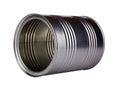 Empty metal can. Royalty Free Stock Photo