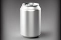 Empty metal can mockup. AI generated Royalty Free Stock Photo