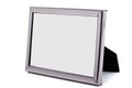 Empty metal picture frame isolated
