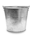 Empty metal vintage bucket Royalty Free Stock Photo