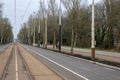An Empty Middenweg Street At Amsterdam The Netherlands 15-2-2025 Royalty Free Stock Photo