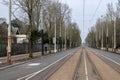An Empty Middenweg Street At Amsterdam The Netherlands 15-2-2025 Royalty Free Stock Photo