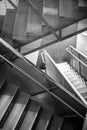 Empty modern building stairway interior Royalty Free Stock Photo