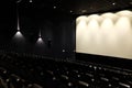 Empty modern cinema