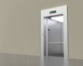 Empty modern elevator with opened doors Royalty Free Stock Photo