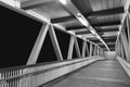 Empty modern foot bridge Royalty Free Stock Photo