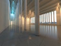 Empty modern hall