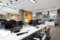 Empty modern office interior work place Royalty Free Stock Photo
