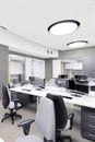 Empty modern office interior work place Royalty Free Stock Photo