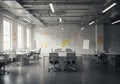 Empty modern office space Royalty Free Stock Photo