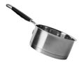 Empty modern steel saucepan isolated Royalty Free Stock Photo