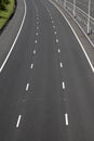 Empty motorway lanes Royalty Free Stock Photo