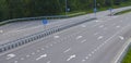 Empty motorway view from above Royalty Free Stock Photo