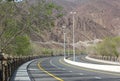 Empty mountain road of kalba road Fujairah, UAE