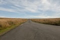 Empty mountain road in Wales, UK. Royalty Free Stock Photo