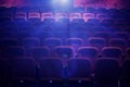 Empty movie theater Royalty Free Stock Photo