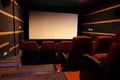 Empty movie theater. Royalty Free Stock Photo
