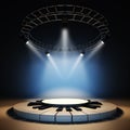 Empty music stage. Royalty Free Stock Photo