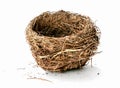 Empty nest isolated on white background - Image Royalty Free Stock Photo