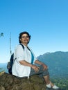 Empty Nester Latina Woman Traveling And Hiking Royalty Free Stock Photo