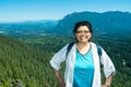 Empty Nester Latina Woman Traveling And Hiking Royalty Free Stock Photo