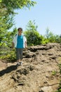 Empty Nester Latina Woman Traveling And Hiking Royalty Free Stock Photo