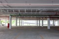 Empty new parking garage underground interior in apartment or business building office and supermarket store Royalty Free Stock Photo