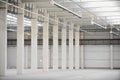 Empty new storage depot Royalty Free Stock Photo