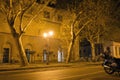 Empty night street Royalty Free Stock Photo