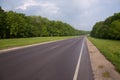 Empty non-urban road