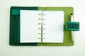 Empty notebook with a pen Royalty Free Stock Photo