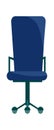 Empty officechair cartoon vector icon