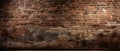 Empty old brick wall background texture for design With Copy Space Royalty Free Stock Photo