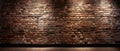 Empty old brick wall background texture for design With Copy Space Royalty Free Stock Photo